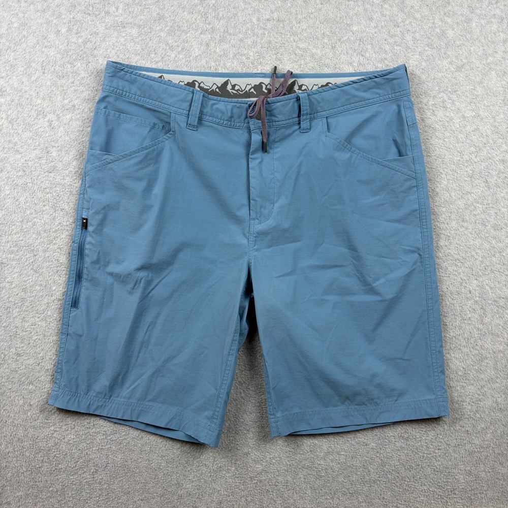 Stio Shorts Mens 35 Blue Cutbank Chino Hiking Outdoor Stretch Gorpcore 10"